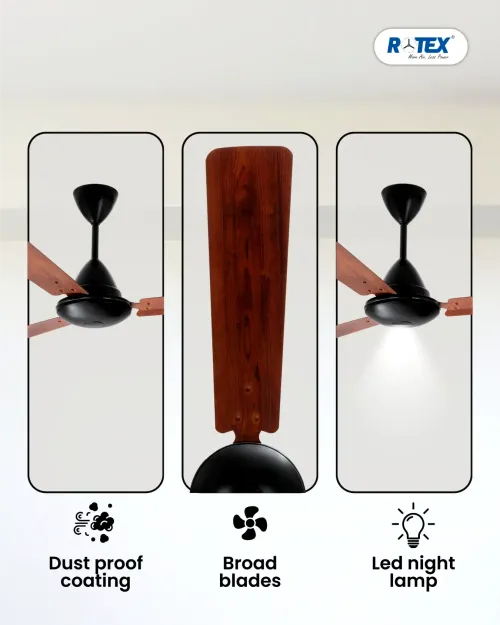 Rotex Eco wooden Series BLDC ceiling Fan